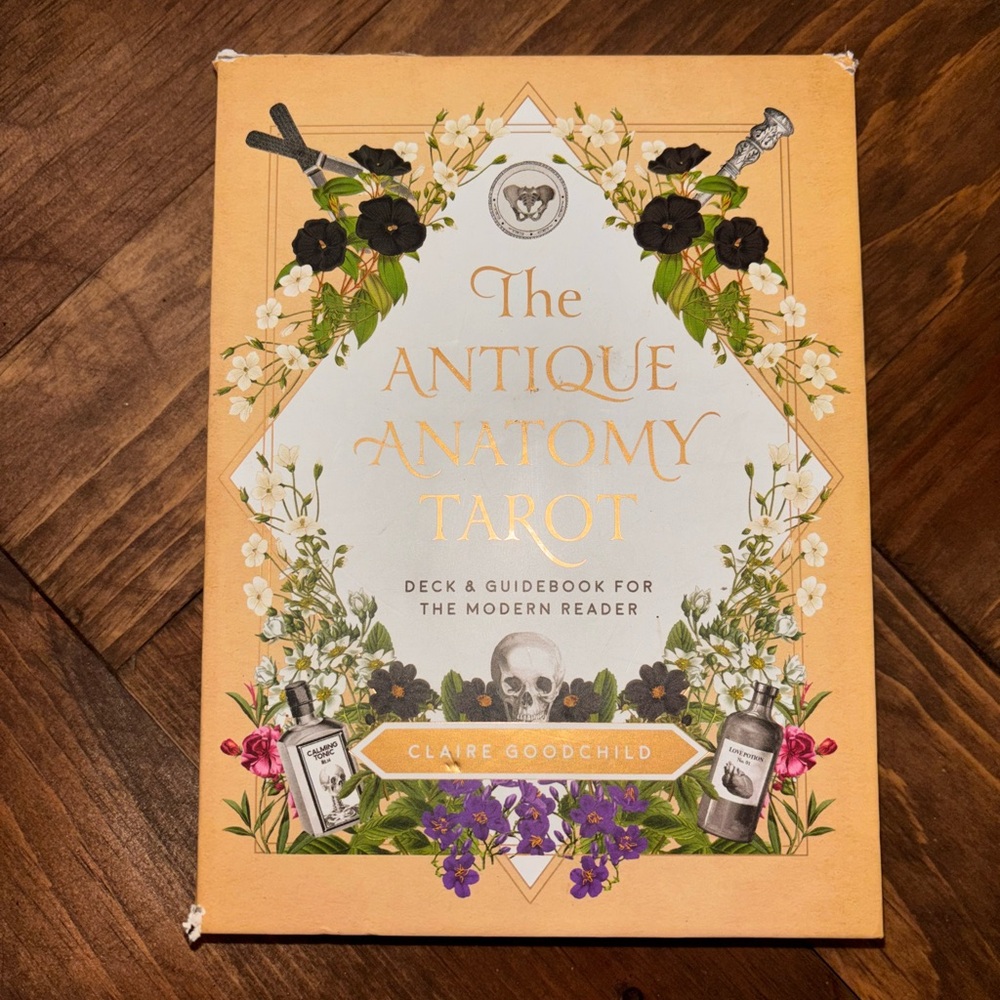 Antique Anatomy Tarot Deck - Orange and White